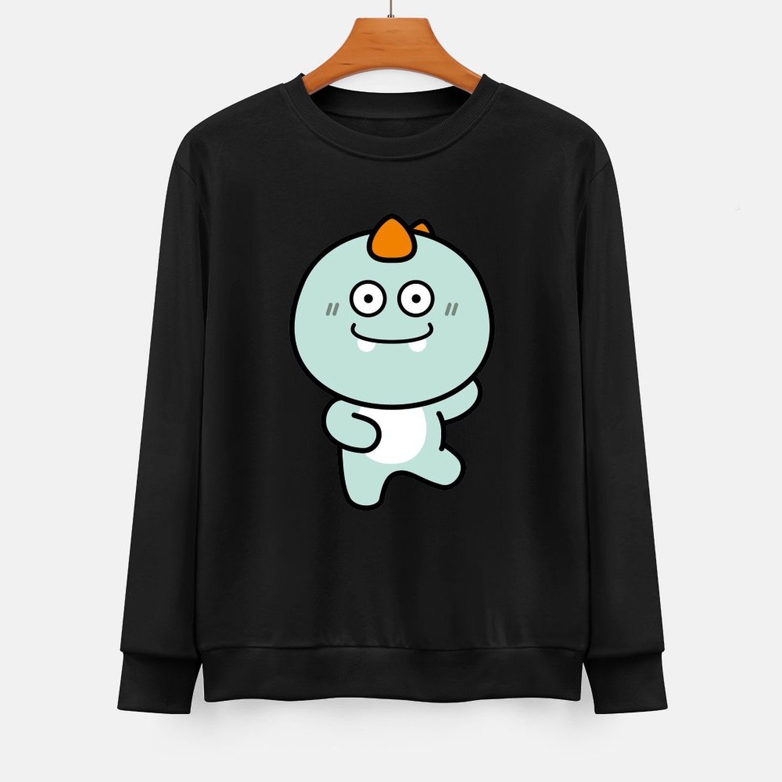 Front Patterned Long Sleeve TopModern